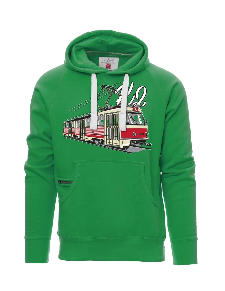 Męska bluza zielona Tramwaj K2