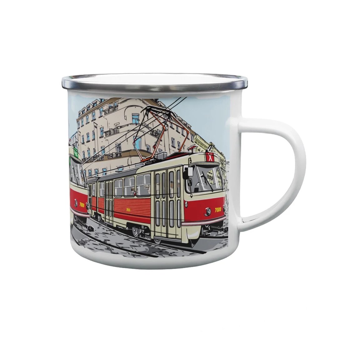 Kubek emaliowany Tramwaj K2 330 ml