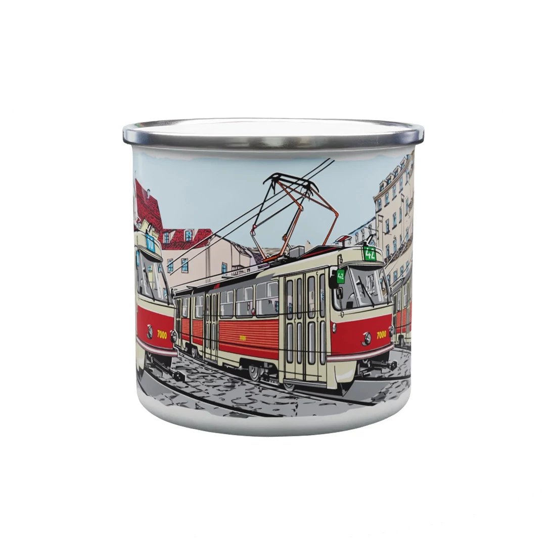 Kubek emaliowany Tramwaj K2 330 ml