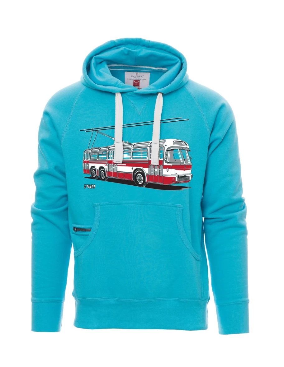 Męska bluza jasno niebieska Wózek  T401
