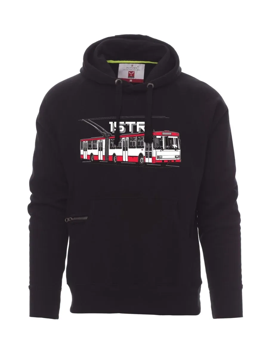 Męska bluza czarna Trolejbus 15TR