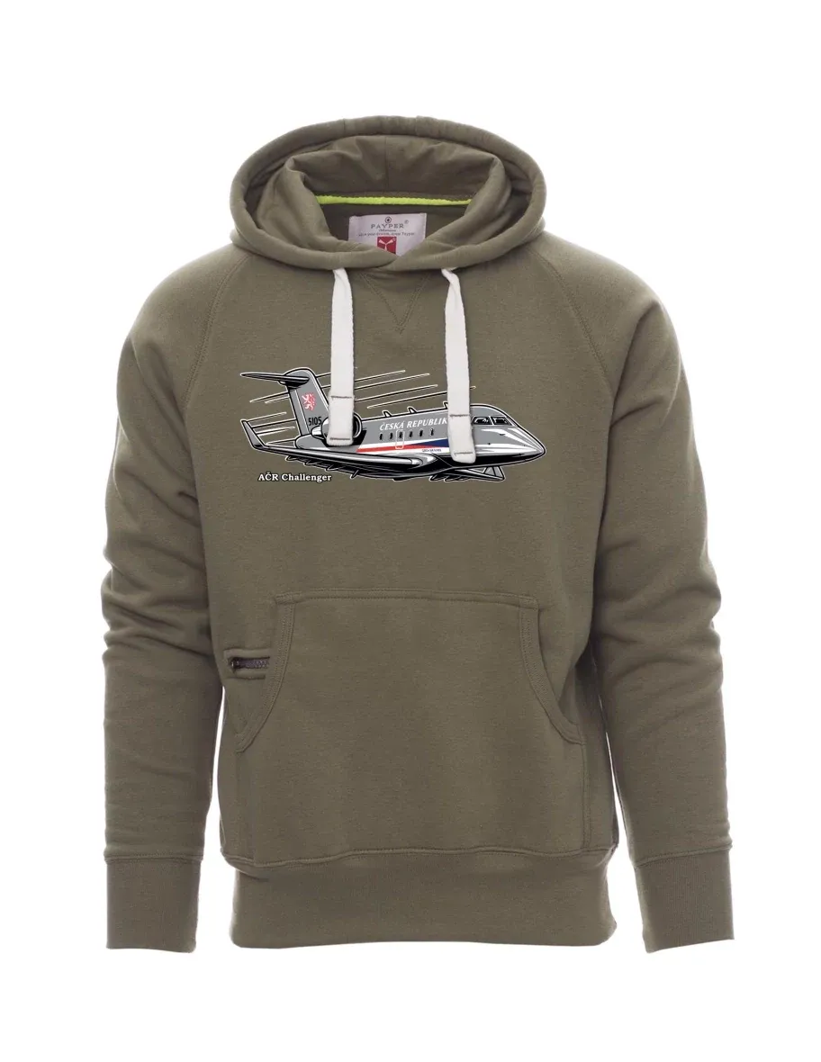 Męska bluza Khaki  Samolot AČR Challenger