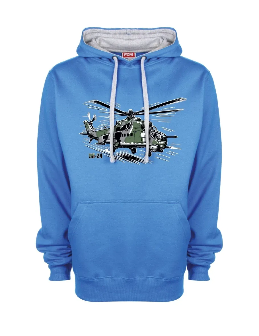Bluza szaro-niebieska Śmigłowiec Mi-24