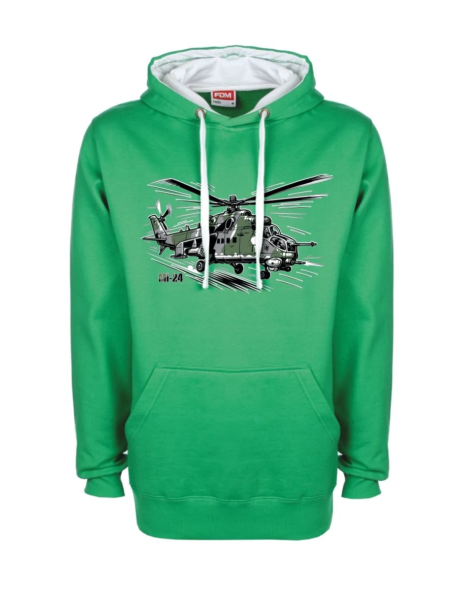 Bluza biało-zielona Śmigłowiec Mi-24
