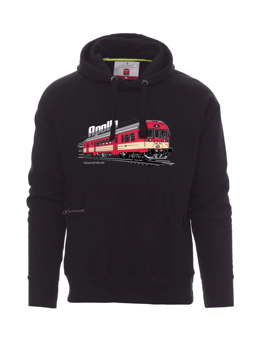 Męska bluza czarna Wagon silnikowy 843 „Apollo“