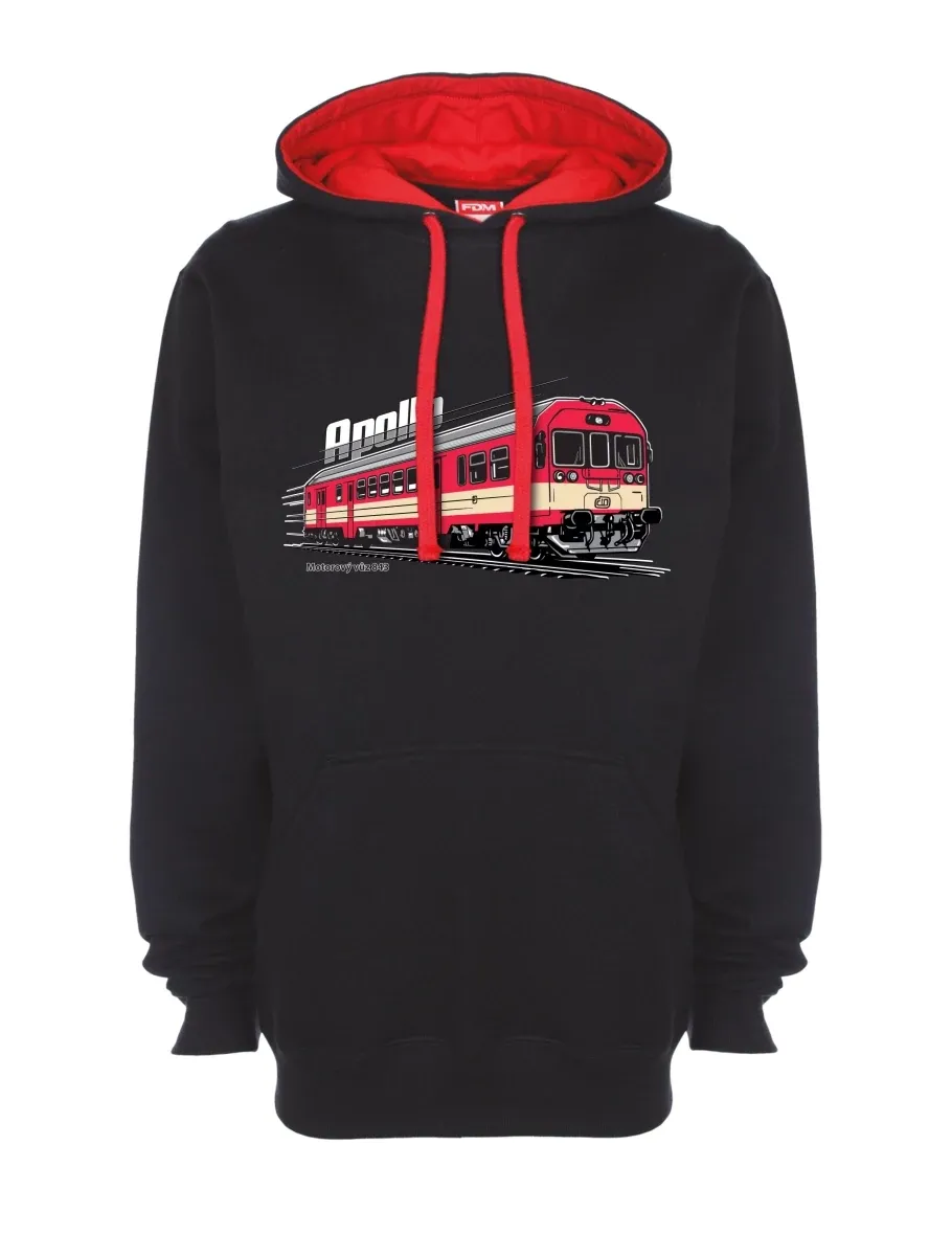 Bluza czerwono-czarna Wagon silnikowy 843 „Apollo“