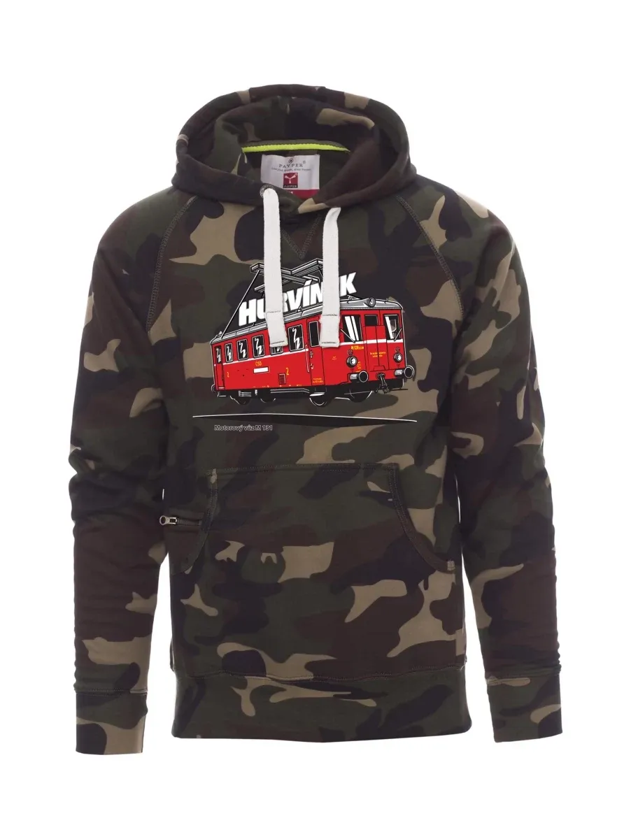 Męska bluza kamuflaż  Wagon silnikowy M 131 „Hurvínek“