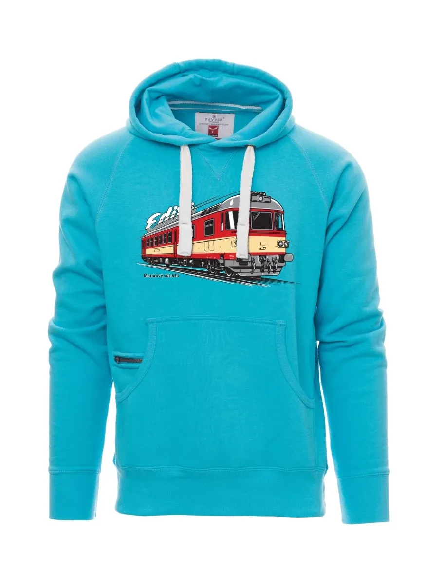Męska bluza jasno niebieska Wagon silnikowy 854