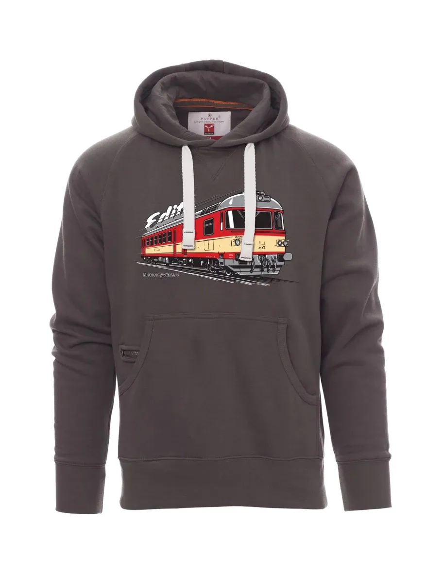 Męska bluza szara  Wagon silnikowy 854