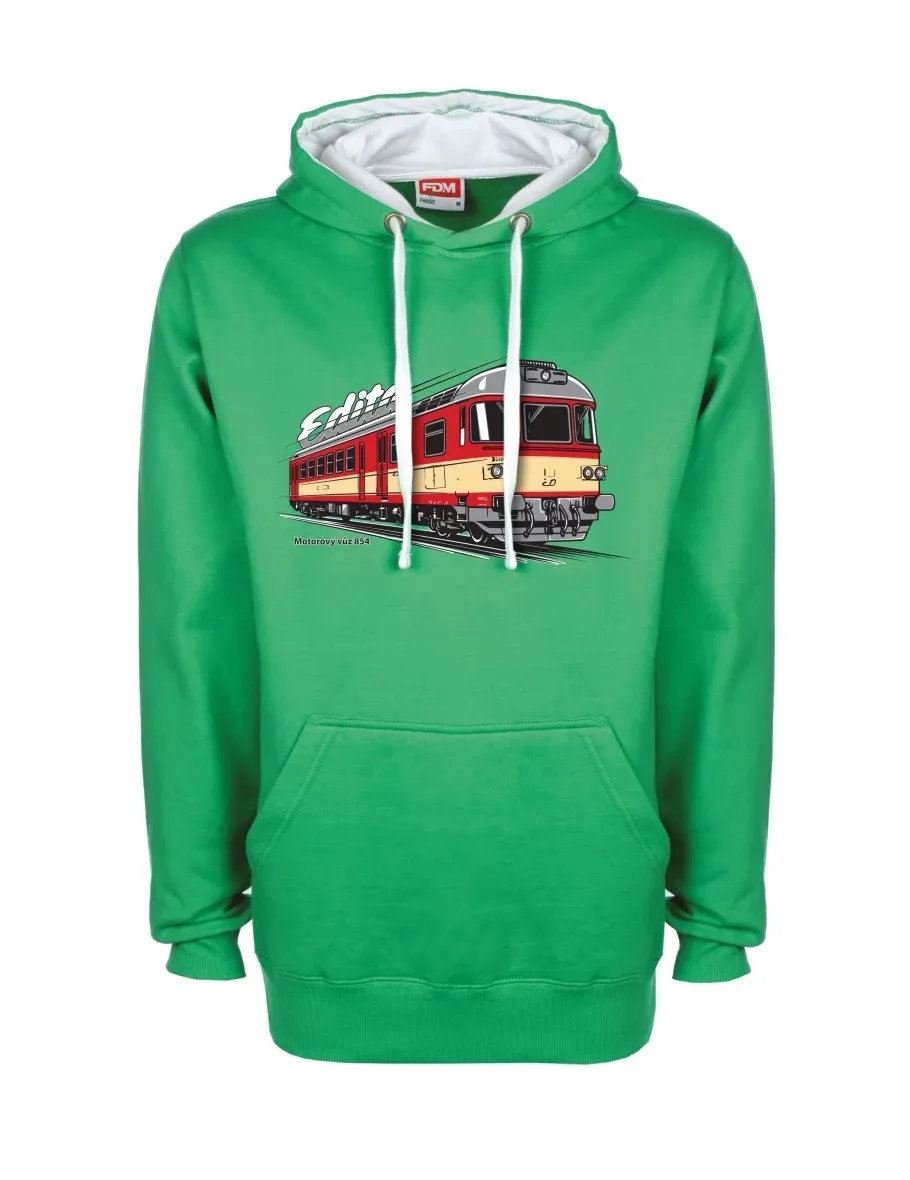 Bluza biało-zielona Wagon silnikowy 854