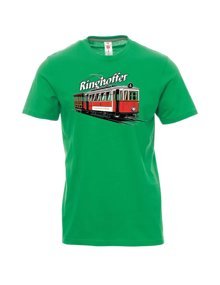 Męski t-shirt zielony Tramwaj Ringhoffer