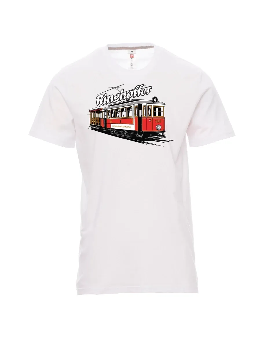 Męski t-shirt biały Tramwaj Ringhoffer