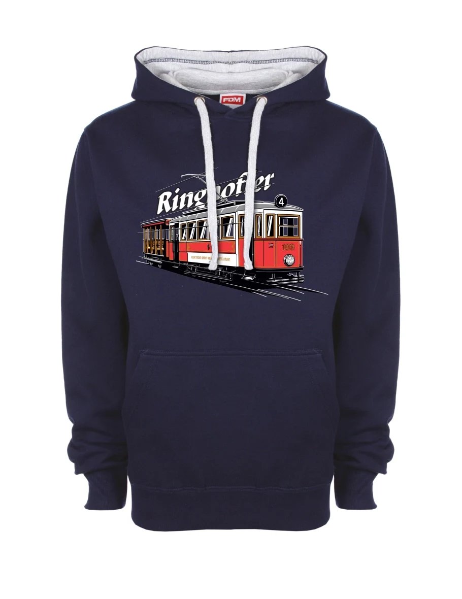 Bluza szaro-królewsko niebieska Tramwaj Ringhoffer