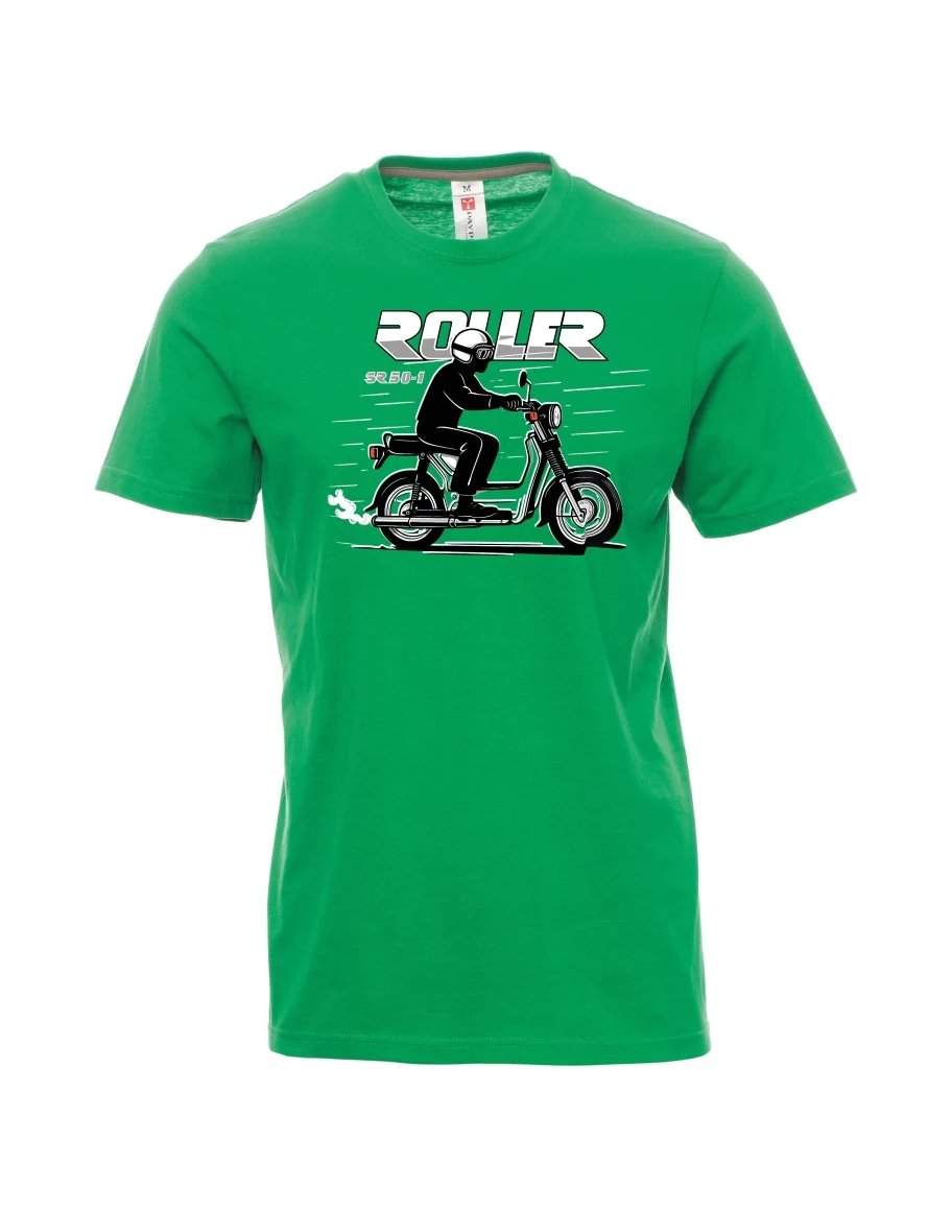 Męski t-shirt zielony Skuter SR 50/1 Roller