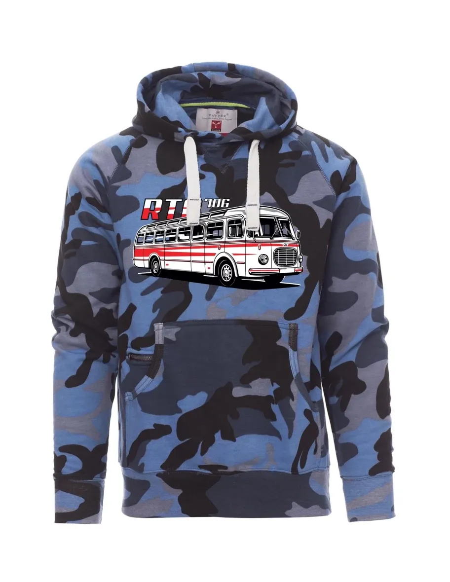 Męska bluza kamuflaż niebieski  Autobus RTO 706