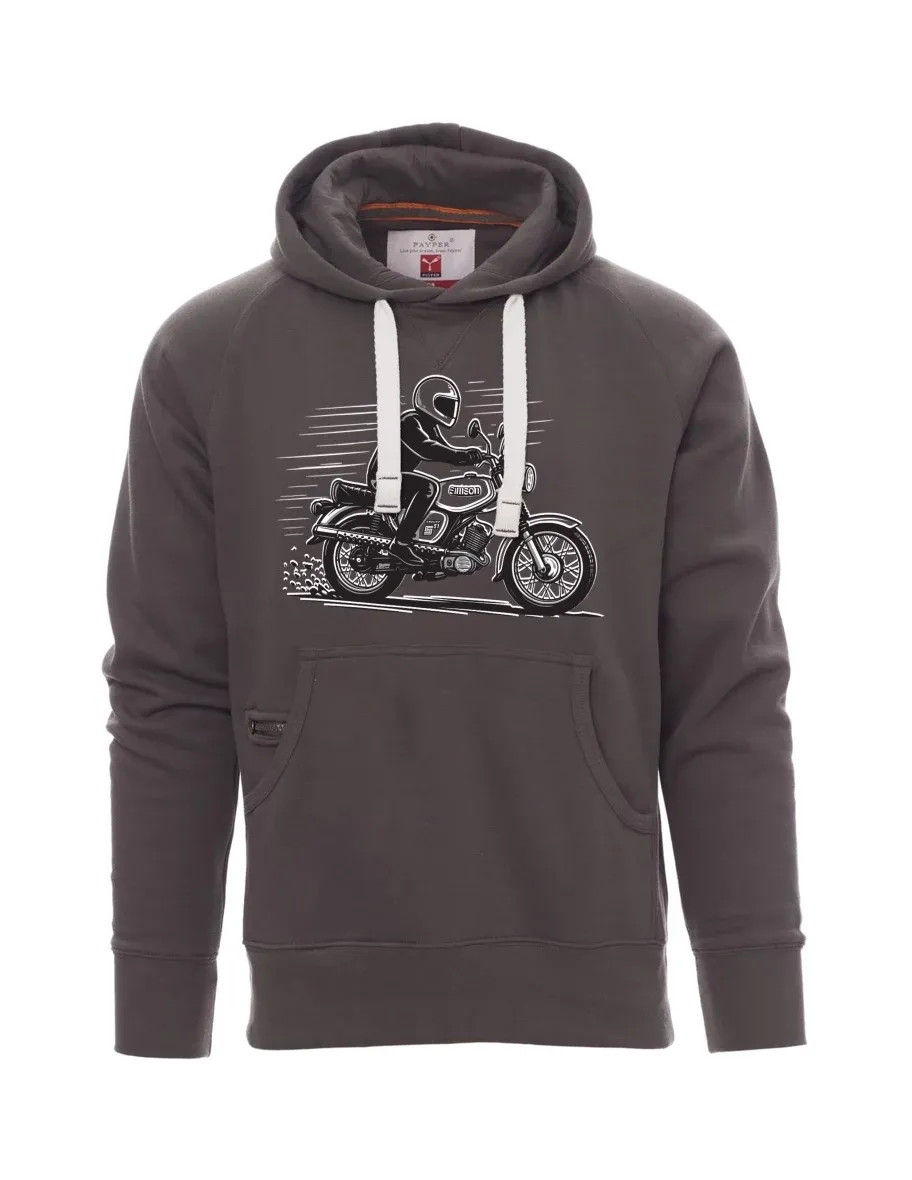 Męska bluza szara  Motocykl Enduro S51