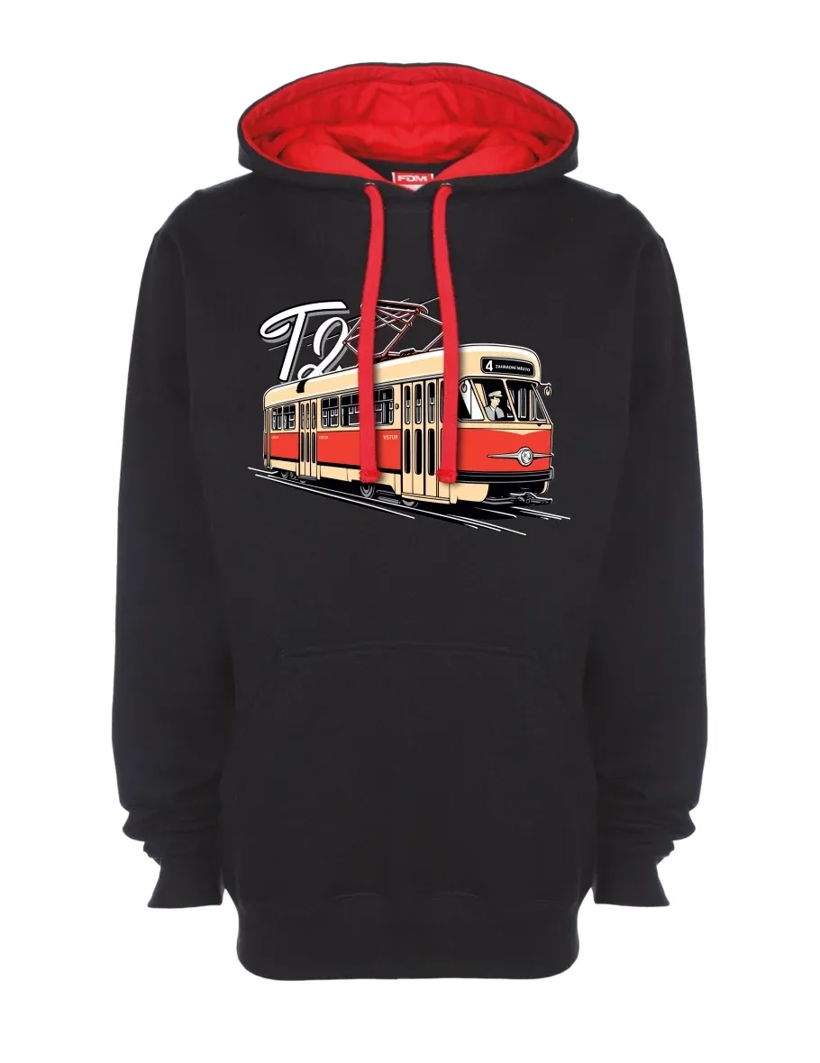 Bluza czerwono-czarna Tramwaj T2