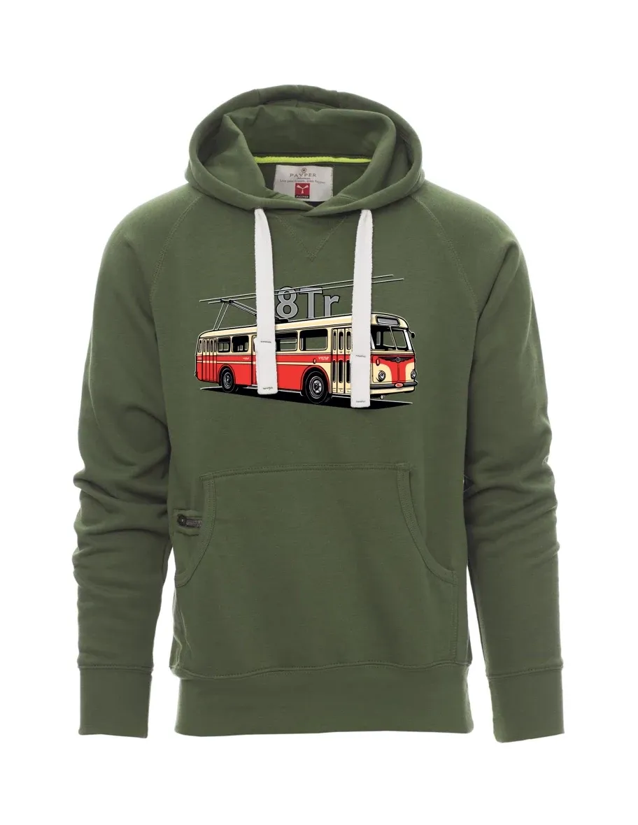 Męska bluza ciemnozielona  Trolejbus 8Tr