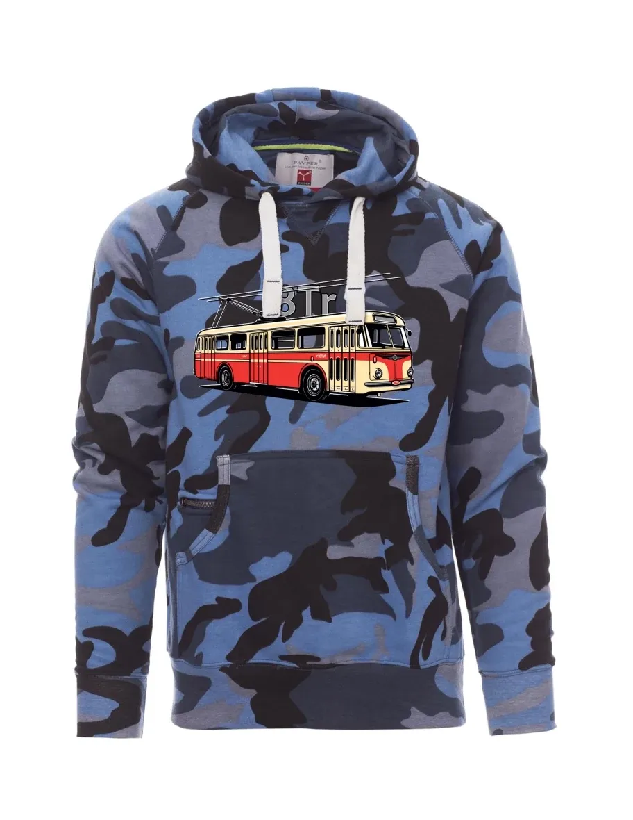 Męska bluza kamuflaż niebieski  Trolejbus 8Tr