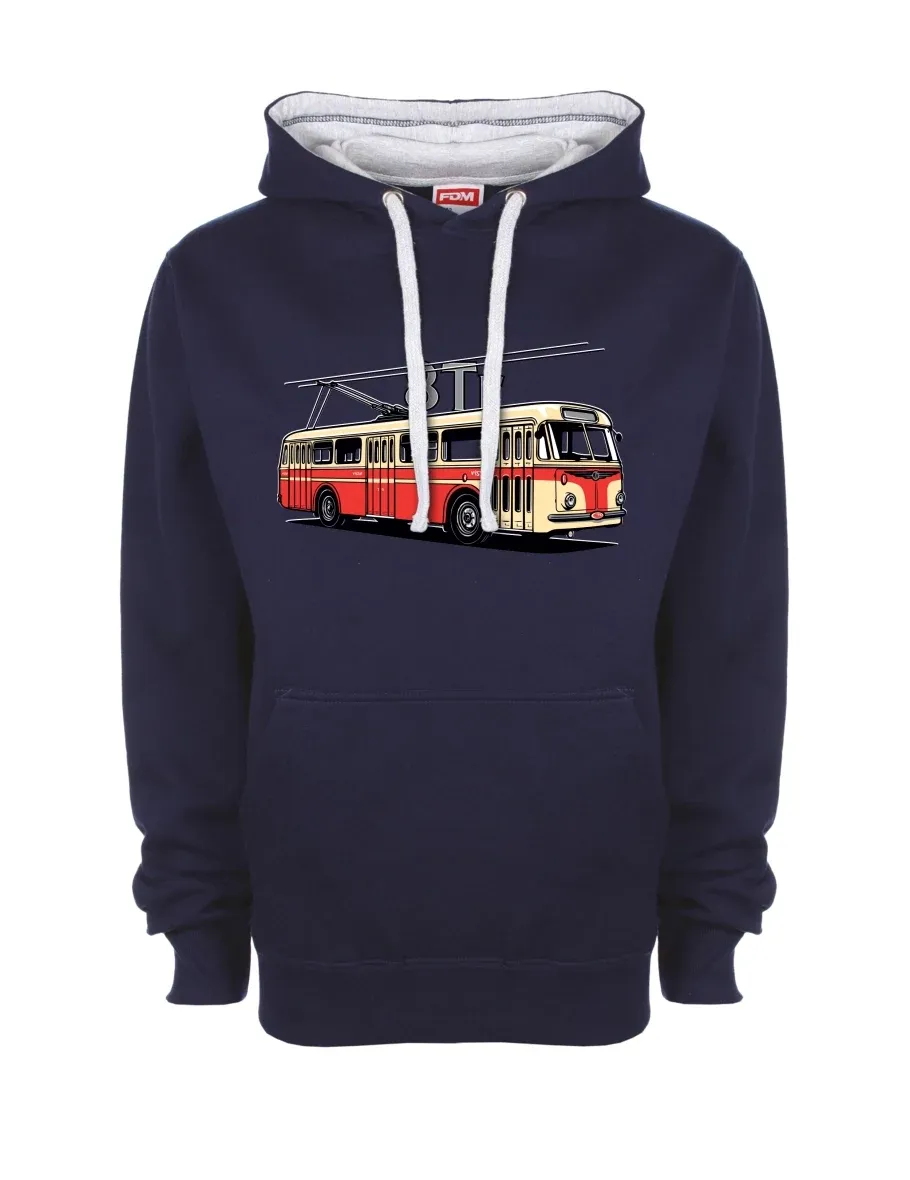 Bluza szaro-królewsko niebieska Trolejbus 8Tr