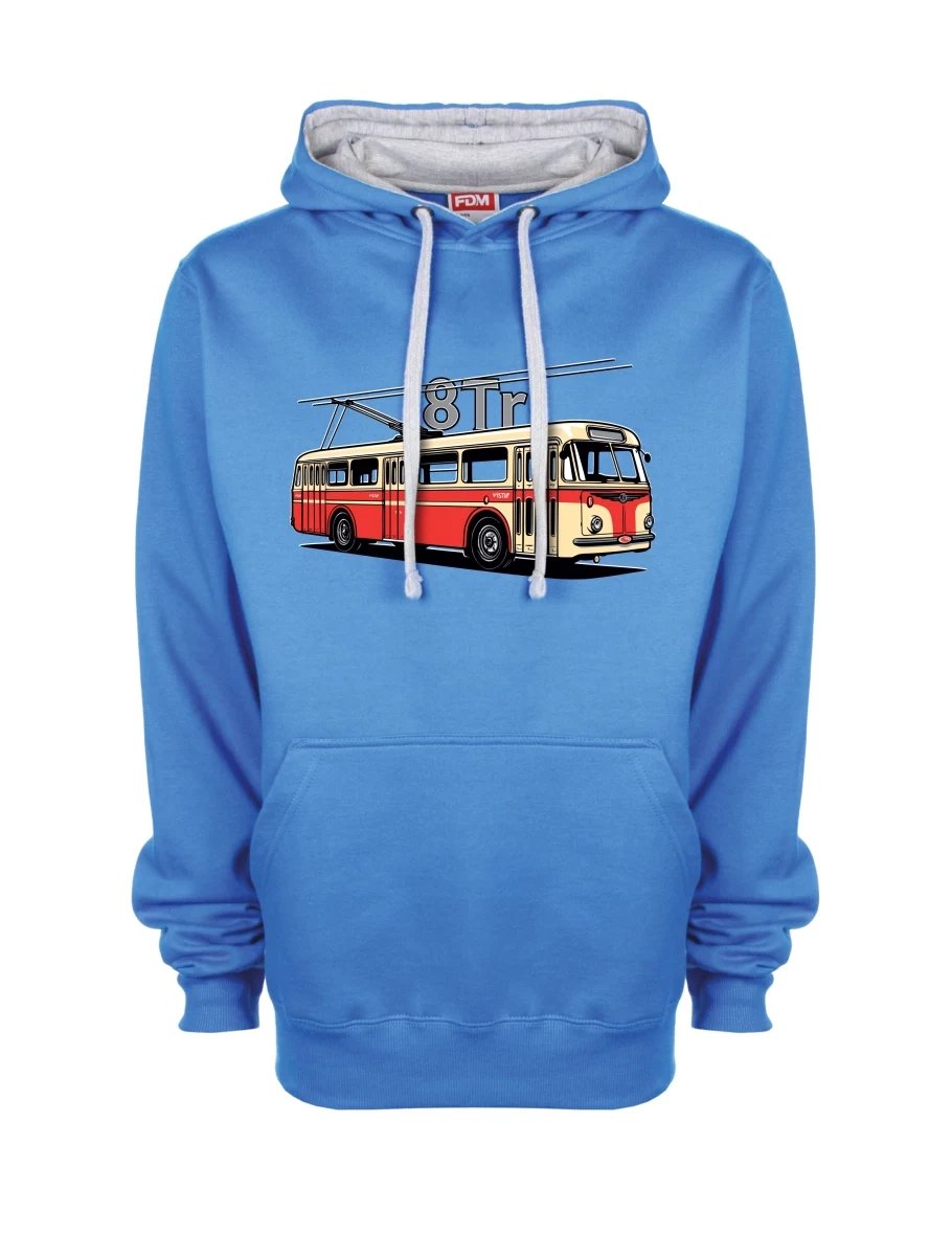 Bluza szaro-niebieska Trolejbus 8Tr