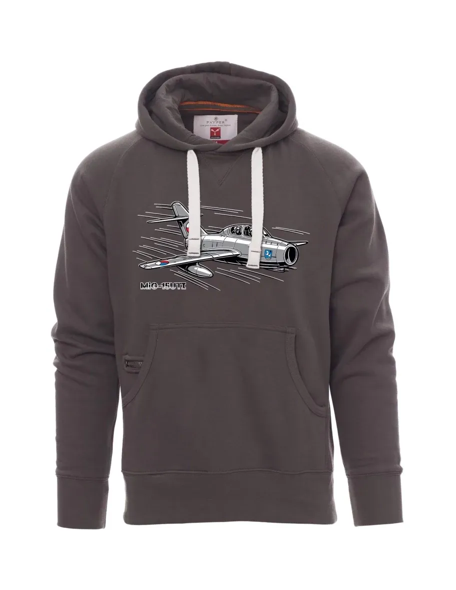Męska bluza szara  Samolot MiG-15UTI