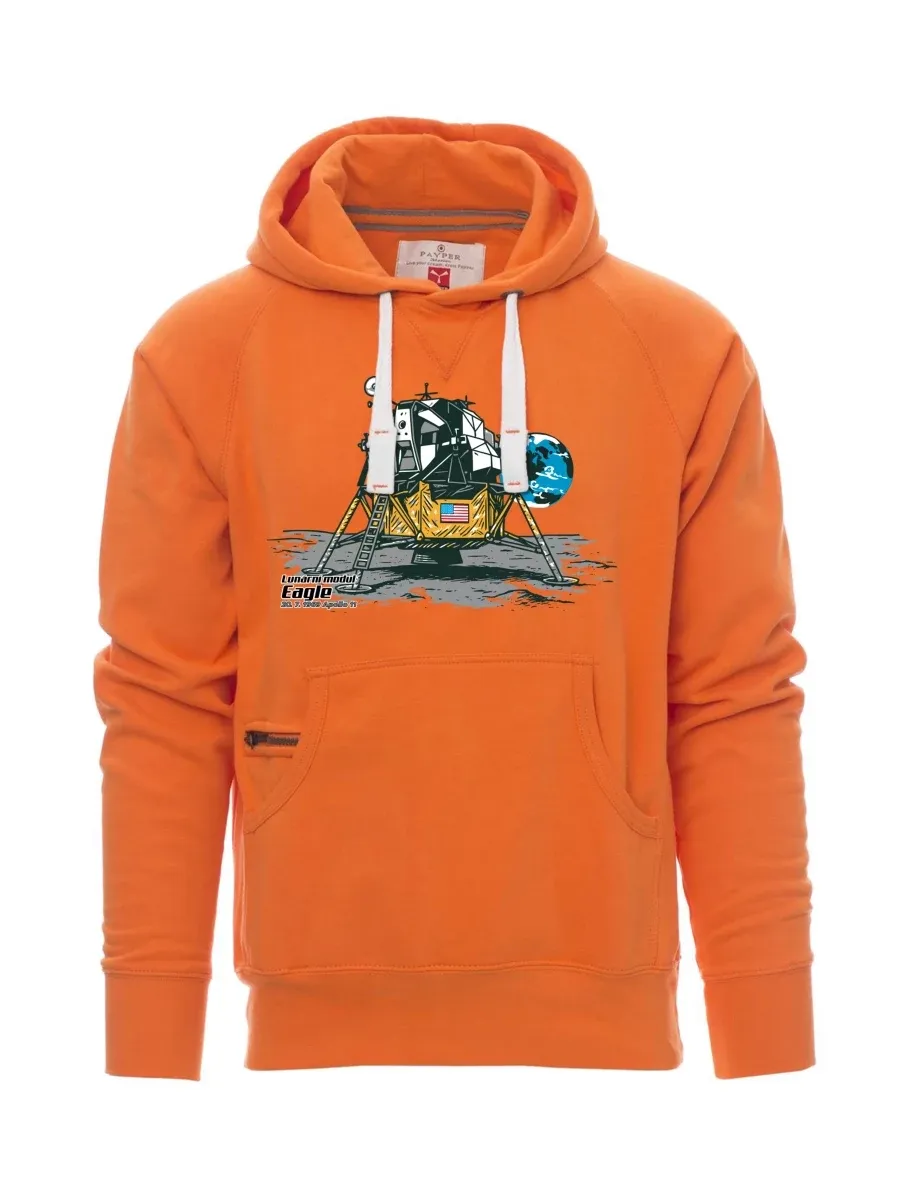 Męska bluza pomarańczowa Moduł księżycowy Eagle