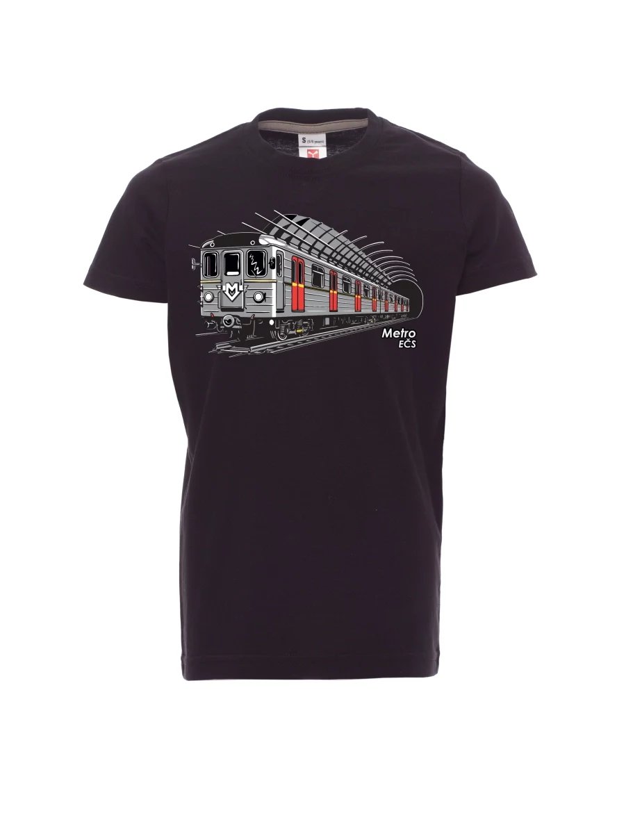 Dziecięcy t-shirt czarny Metro EČS