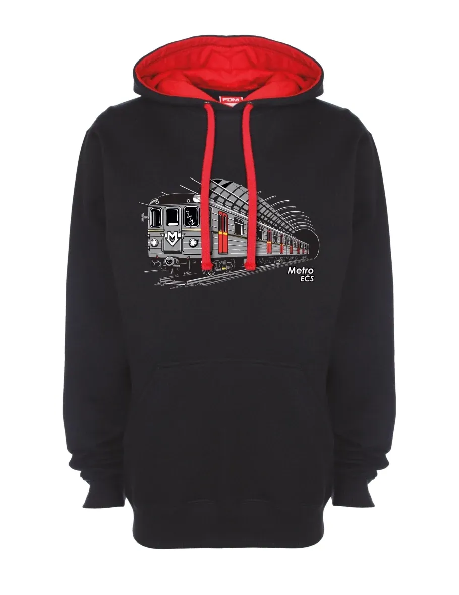 Bluza czerwono-czarna Metro EČS