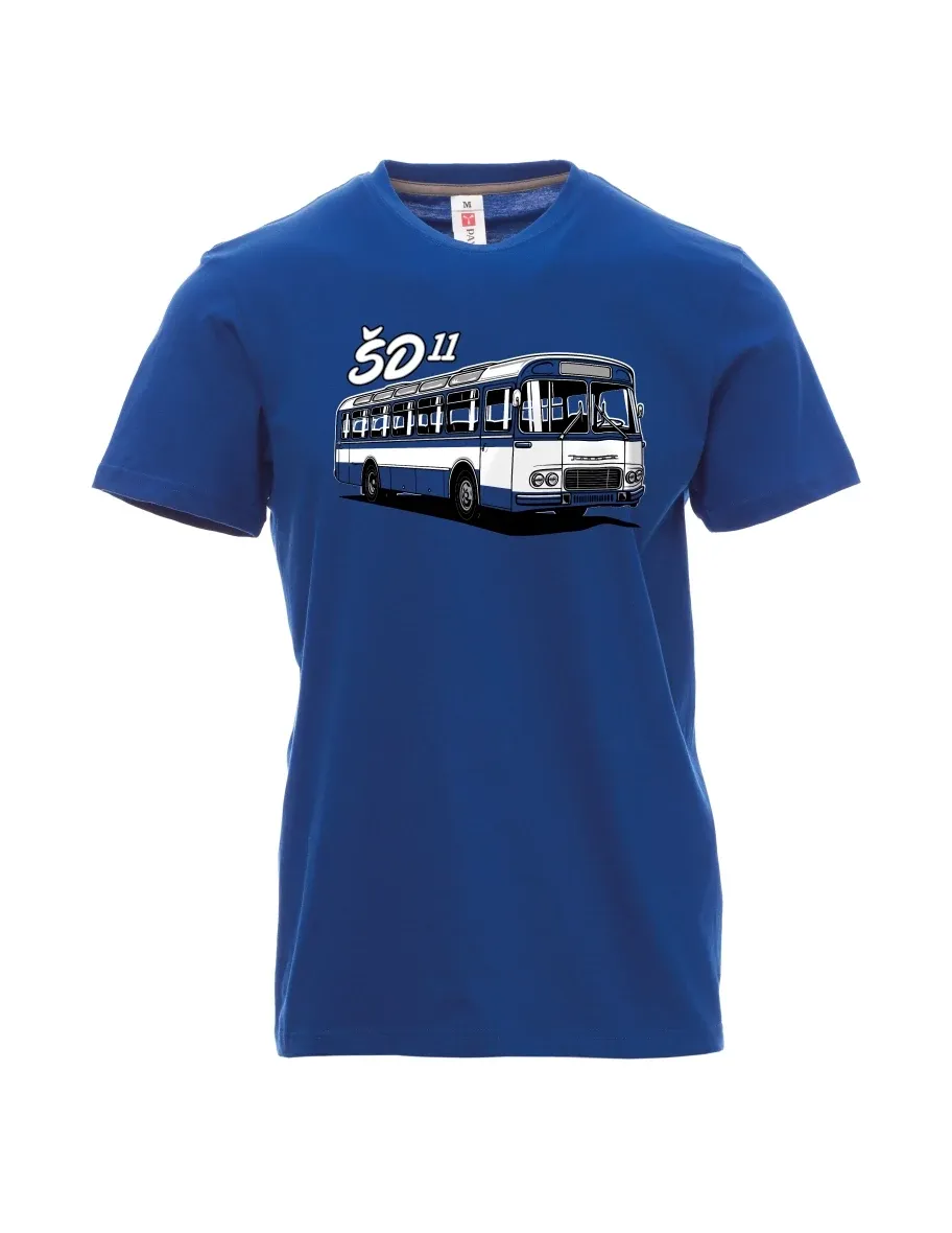 Męski t-shirt niebieski Autobus ŠD 11