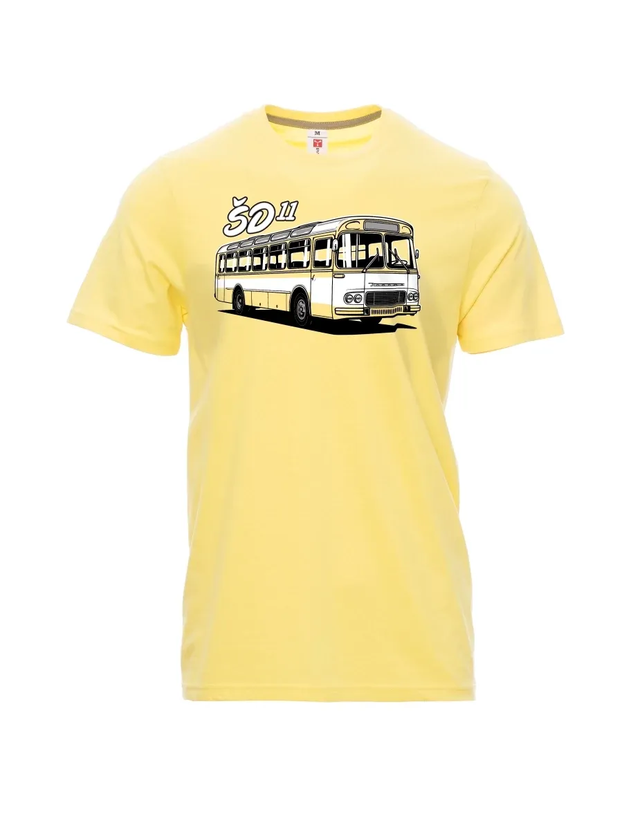 Męski t-shirt jasny zółty Autobus ŠD 11
