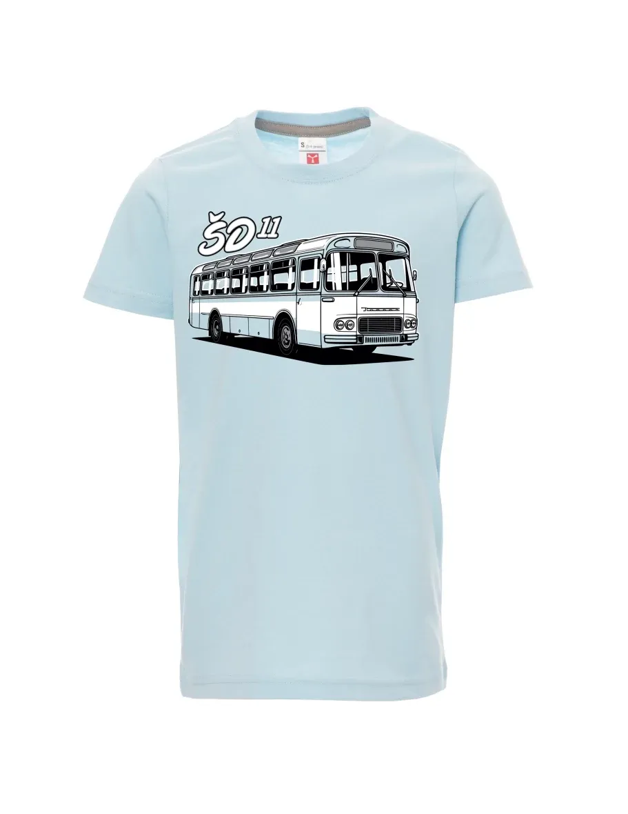 Dziecięcy t-shirt niebieski Autobus ŠD 11