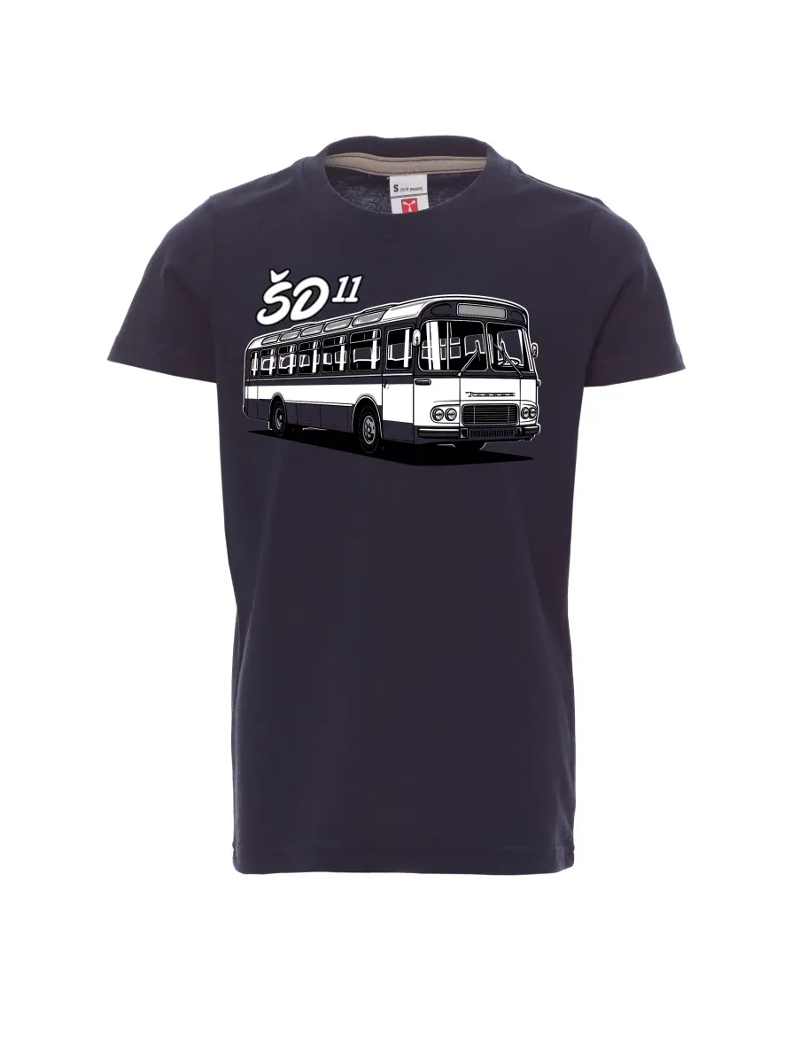 Dziecięcy t-shirt navy Autobus ŠD 11