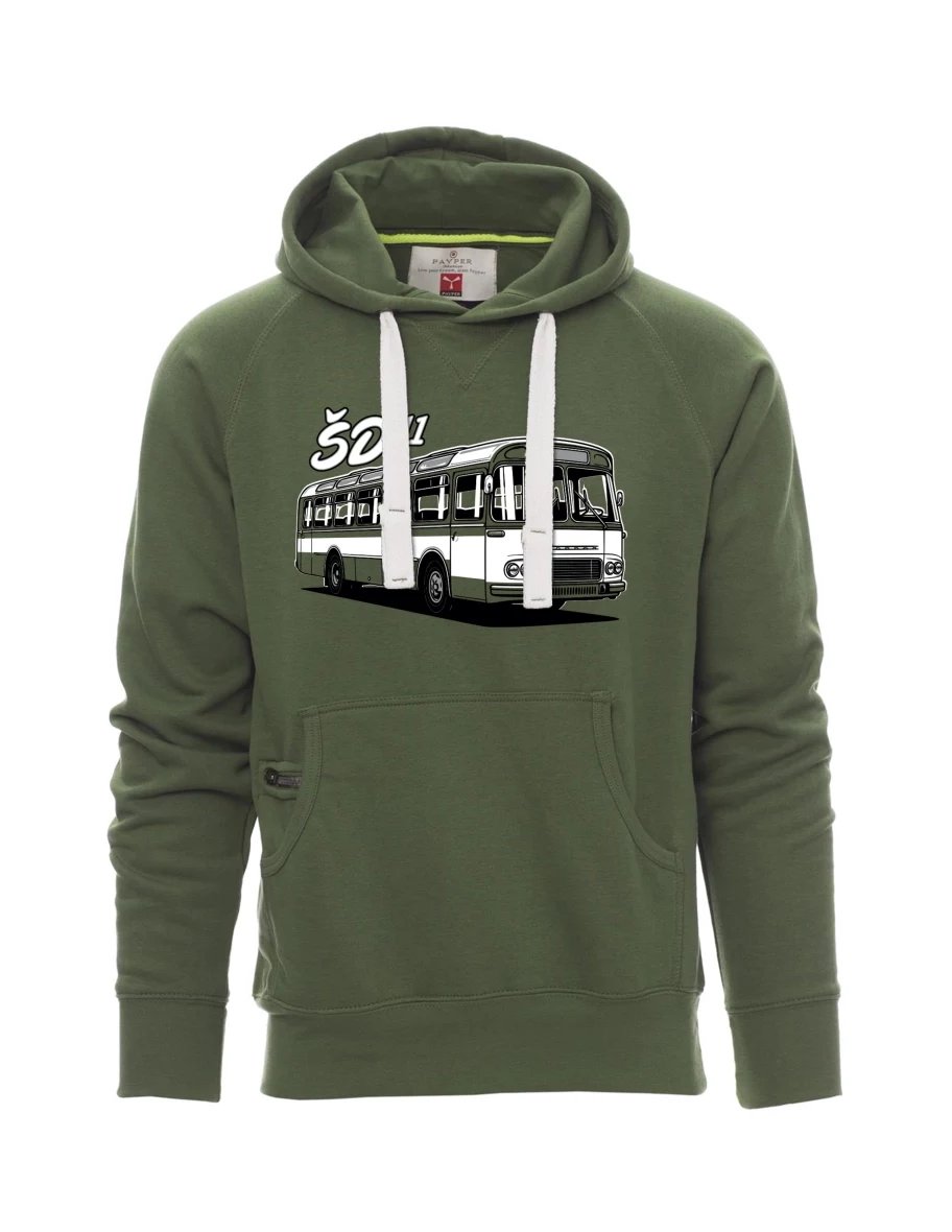 Męska bluza ciemnozielona  Autobus ŠD 11