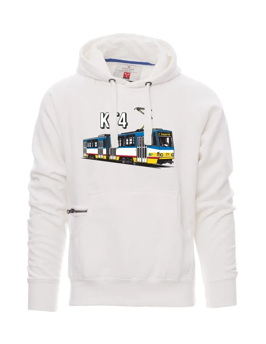 Męska bluza biała Tramwaj KT4