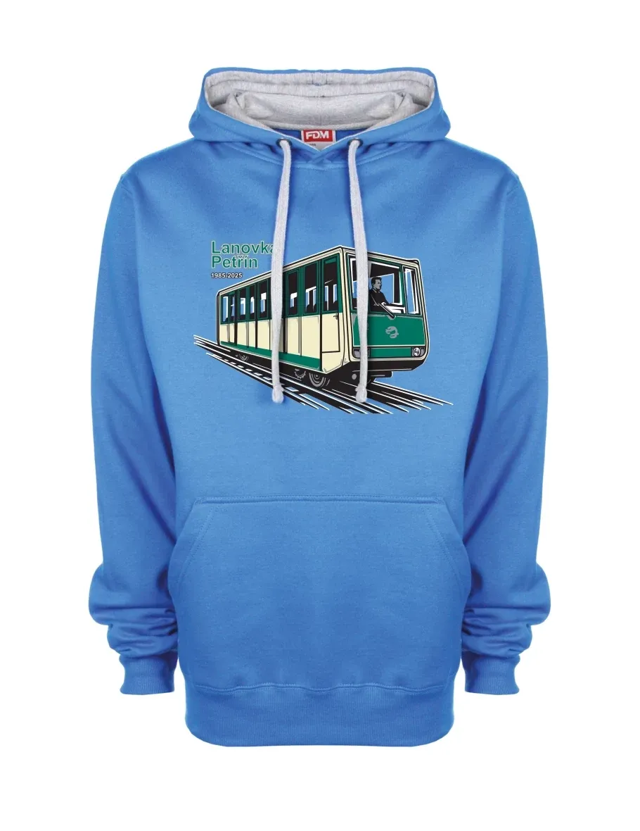Bluza szaro-niebieska Kolejka linowa Petřín