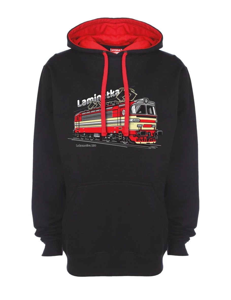 Bluza czerwono-czarna Lokomotywa 230 „Laminátka“