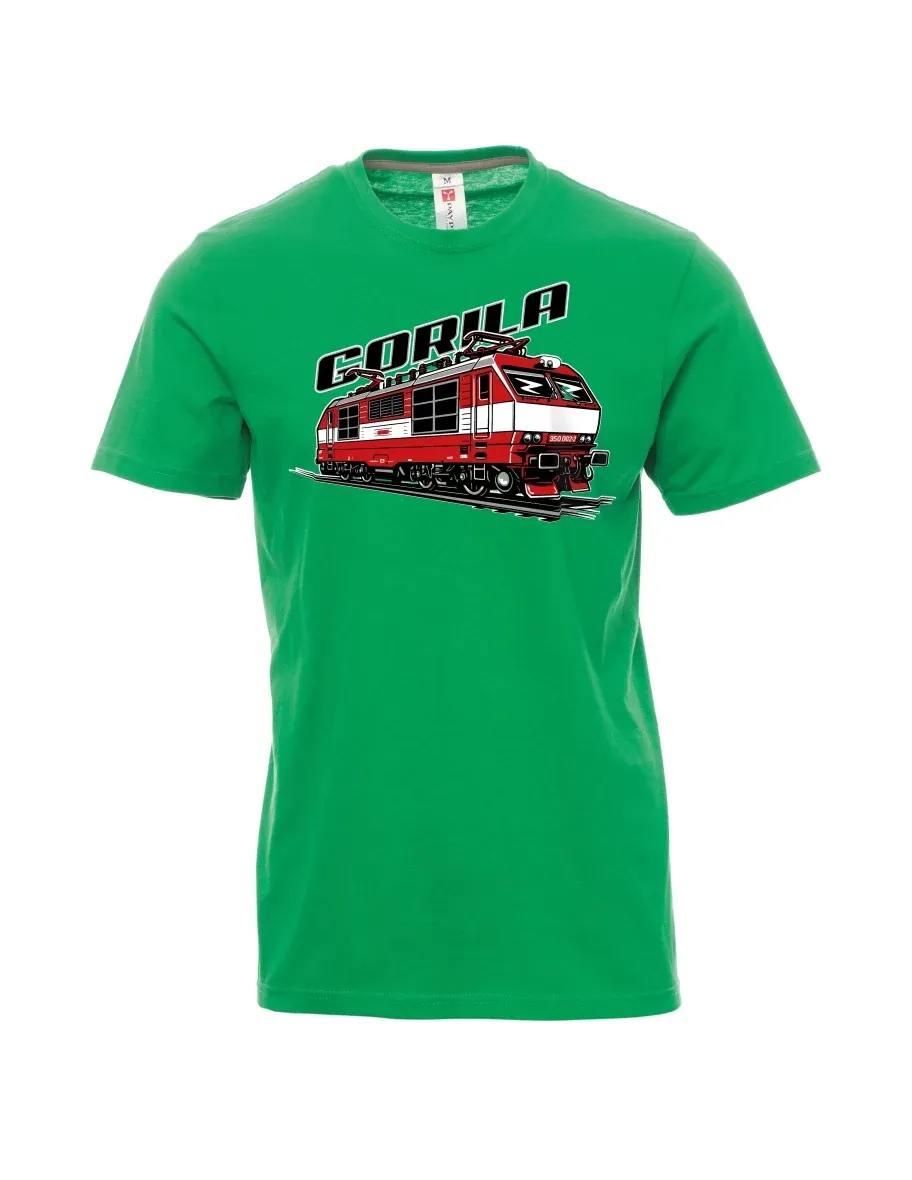 Męski t-shirt zielony Lokomotywa 350 „Gorila“