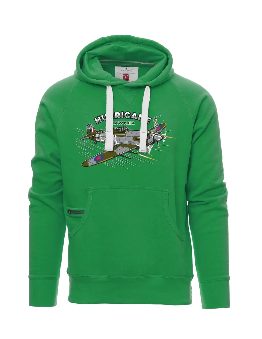 Męska bluza zielona Samolot Hurricane Hawker