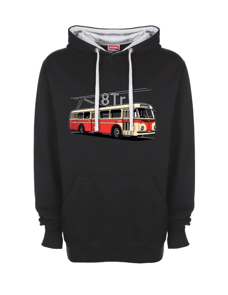 Bluza szaro-czarna Trolejbus 8Tr