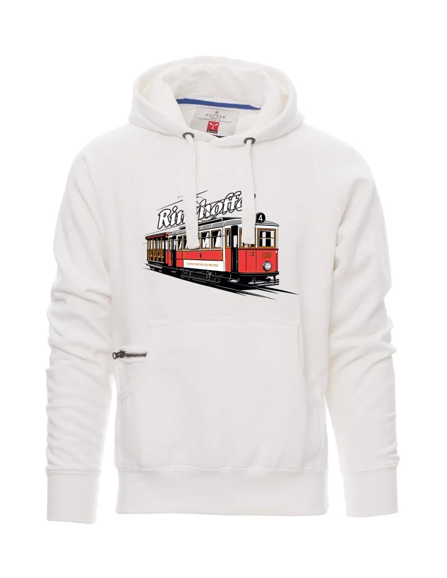 Męska bluza biała Tramwaj Ringhoffer
