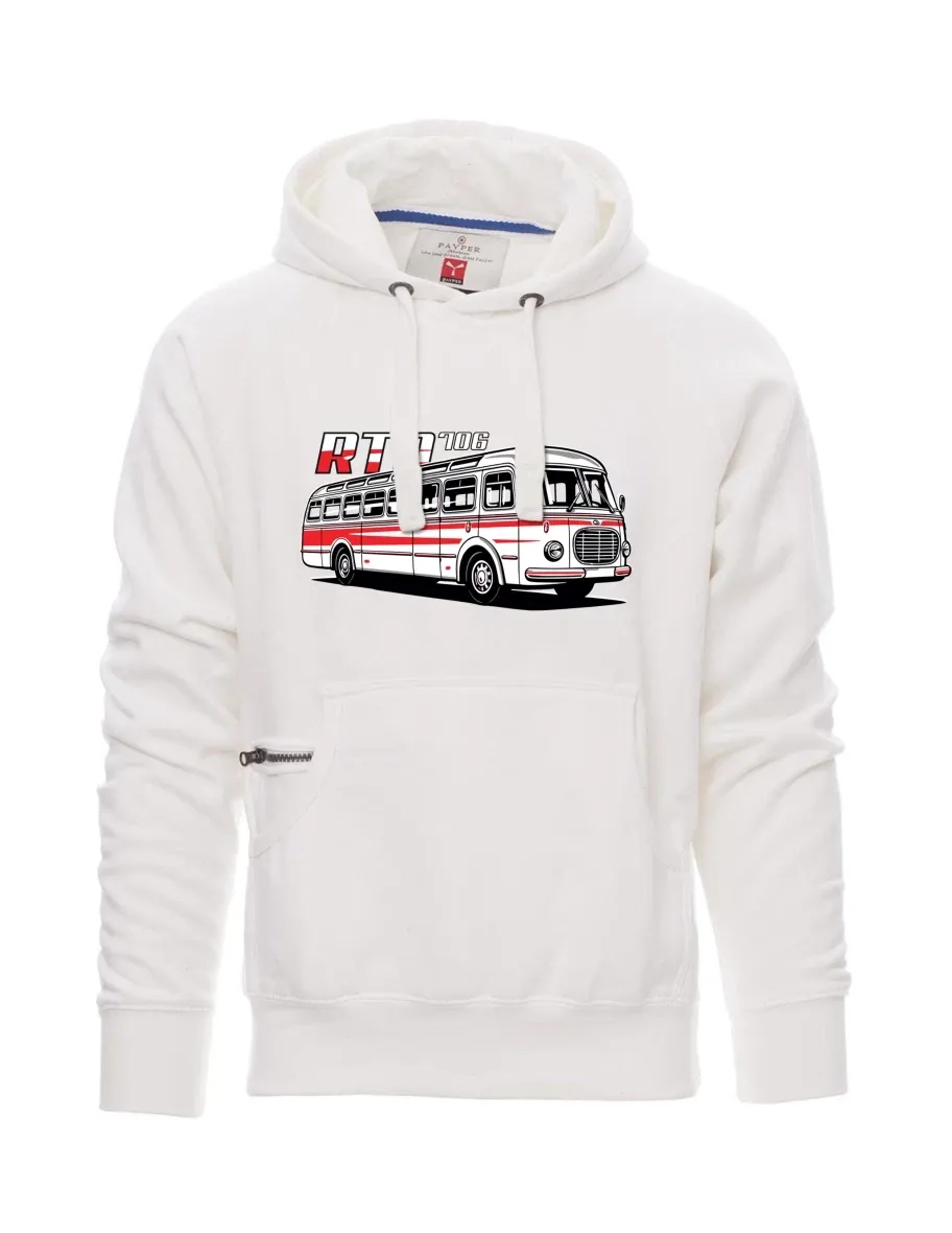 Męska bluza biała Autobus RTO 706
