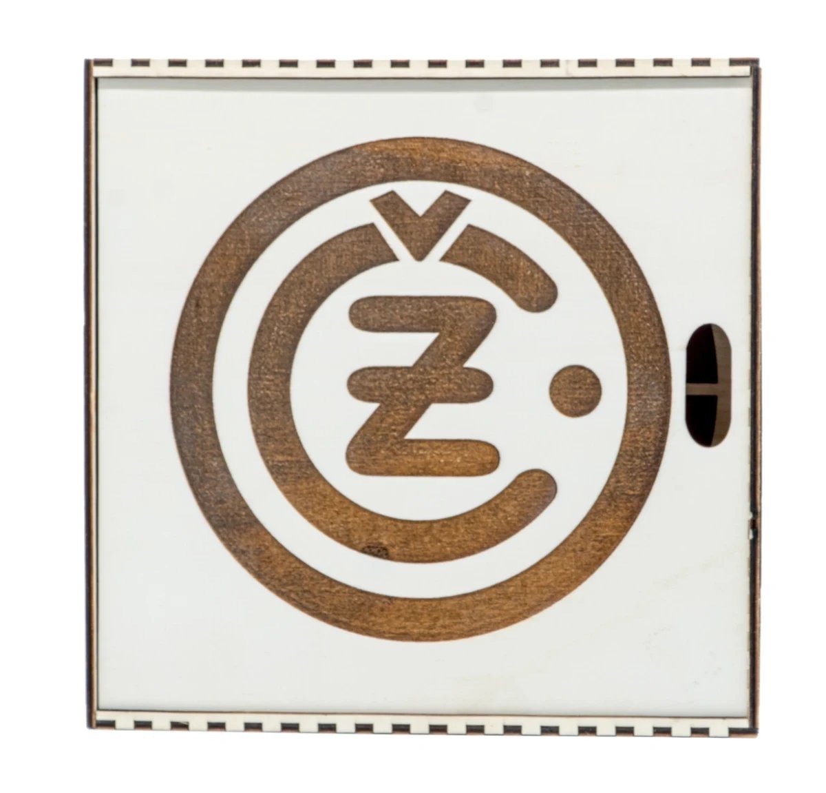 Pudełko upominkowe na drewniany zegar Logo ČZ 20 cm