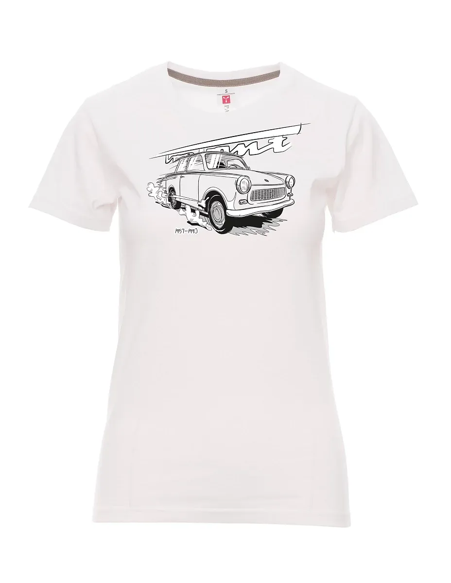 Damski t-shirt biały Trabi 601