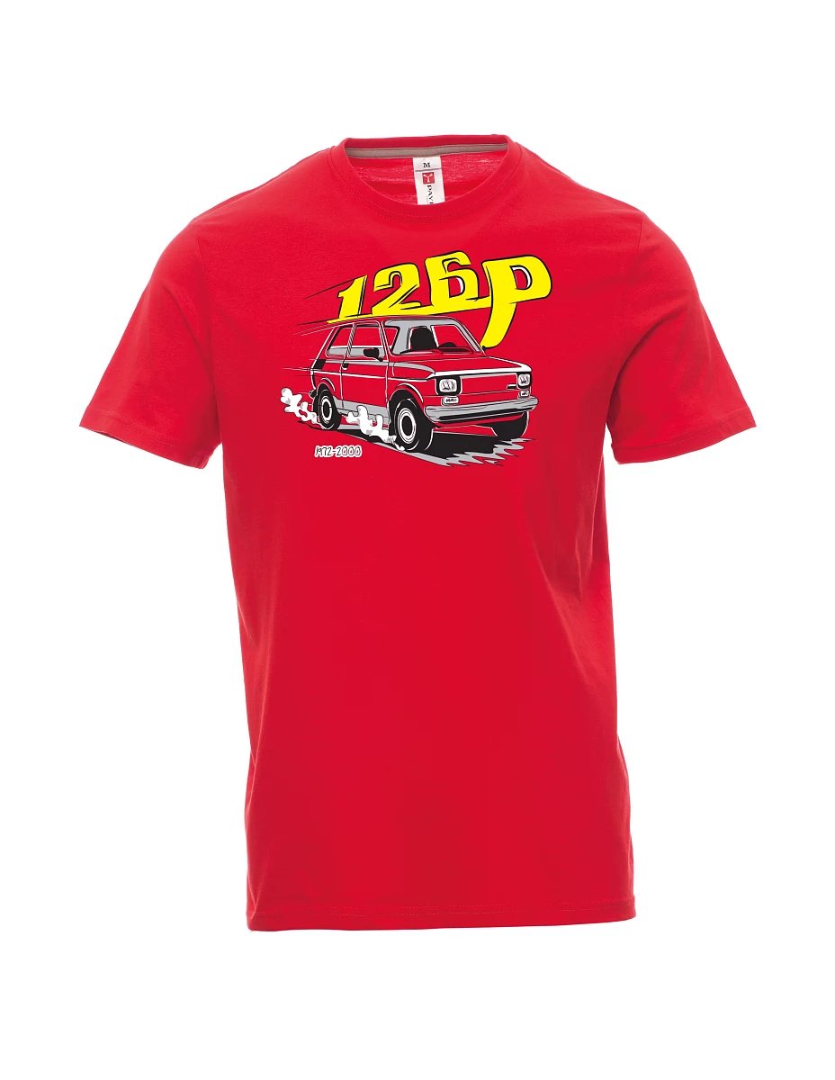 Męski t-shirt czerwony Maluch