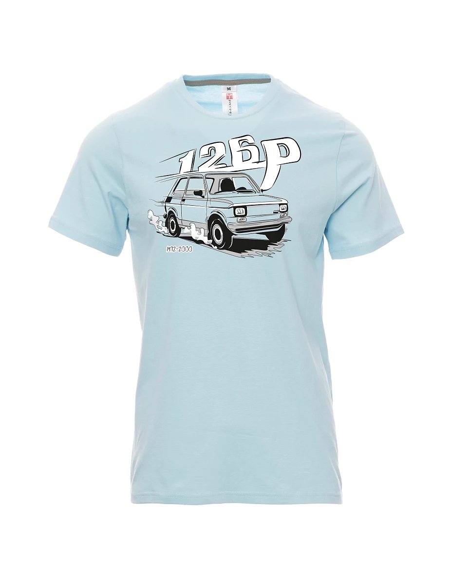 Męski t-shirt jasno niebieski Maluch
