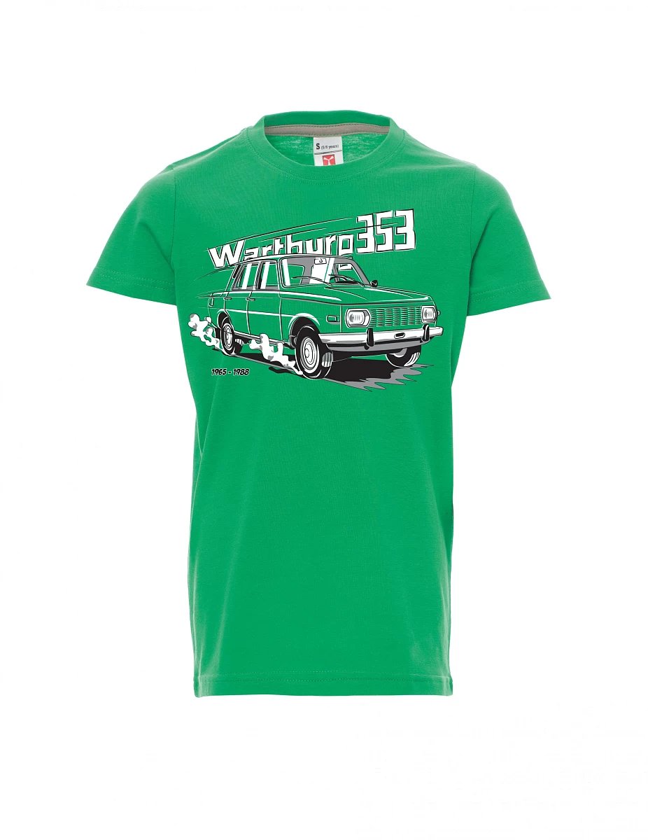 Dziecięcy t-shirt zielony Wartburg 353
