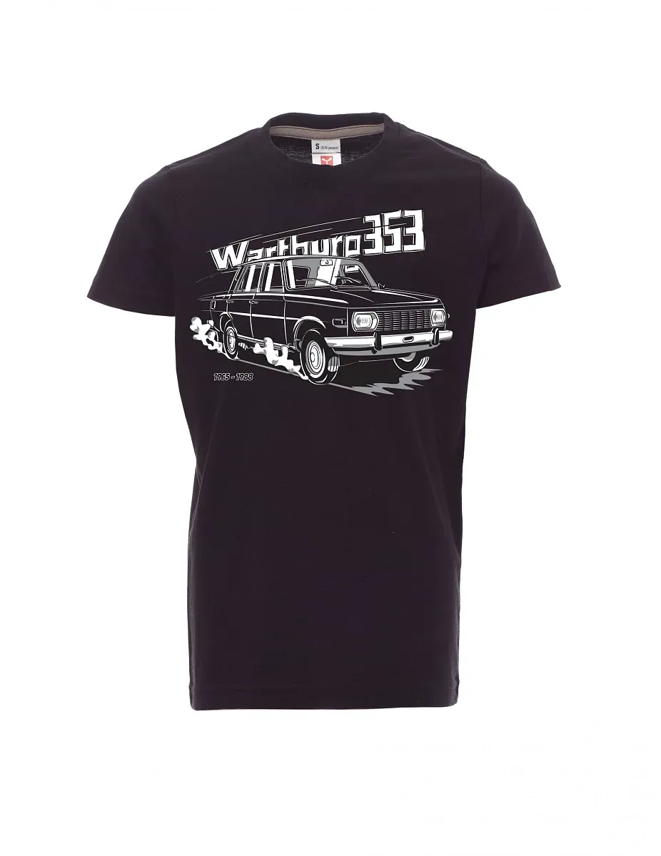 Dziecięcy t-shirt czarny Wartburg 353