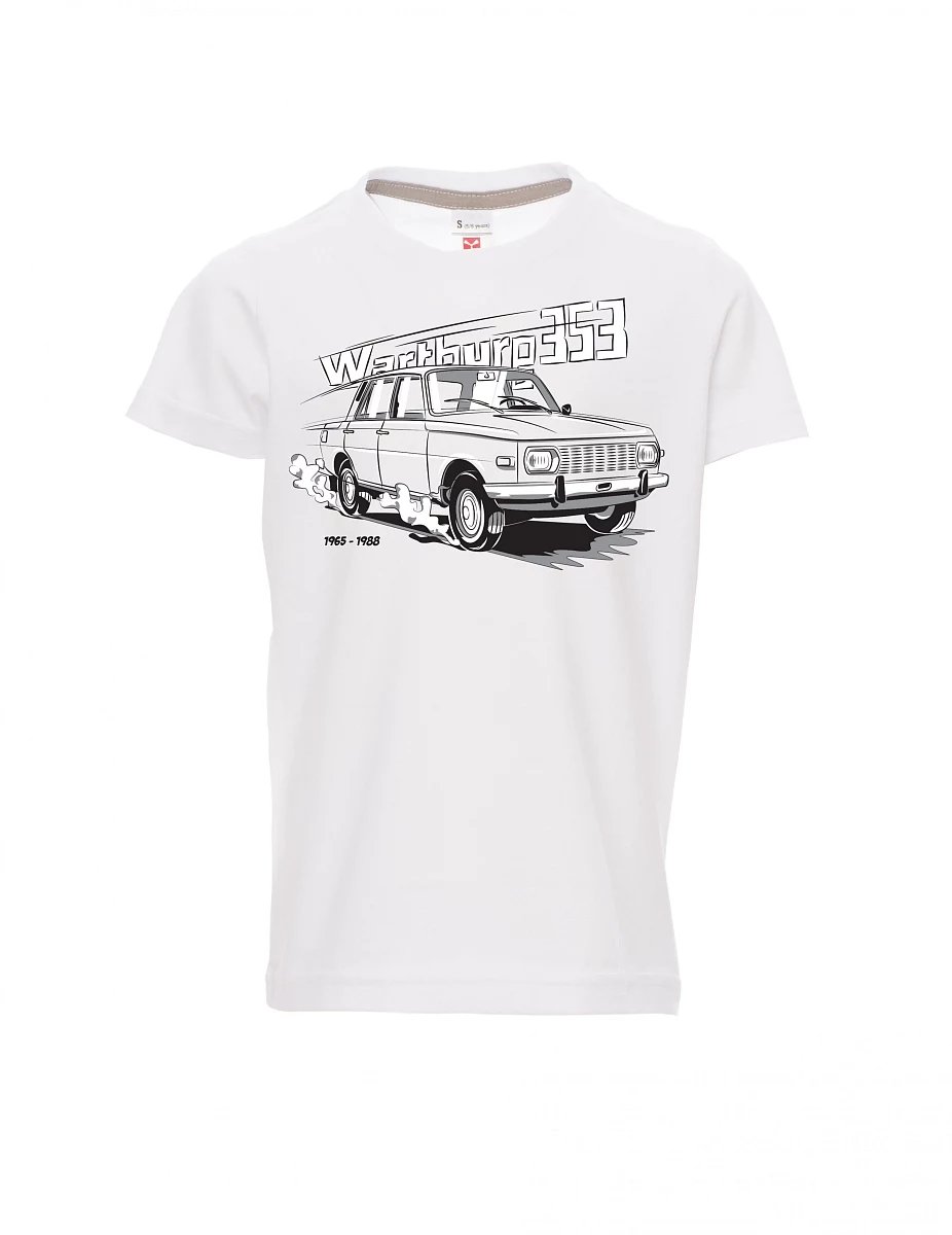 Dziecięcy t-shirt biały Wartburg 353