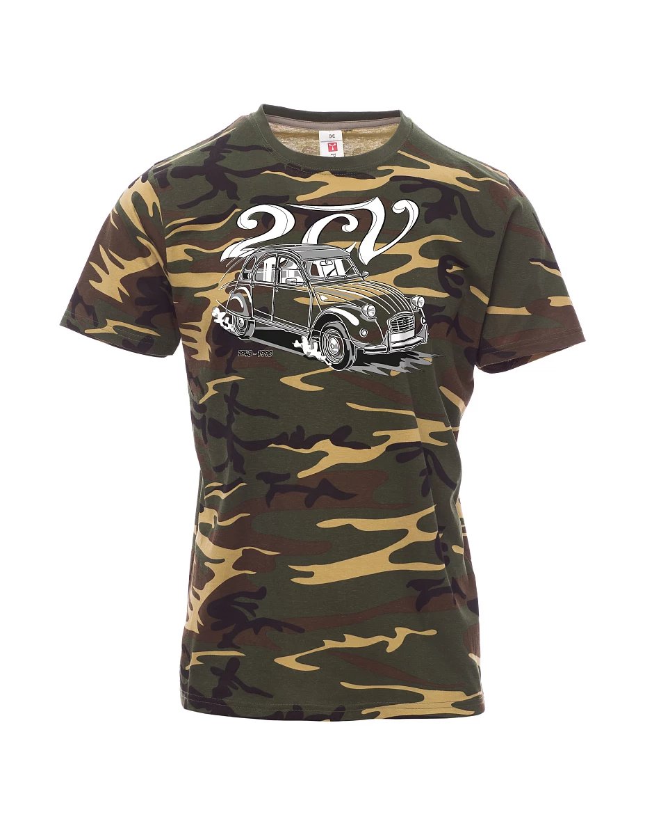 Męski t-shirt kamuflaż2CV